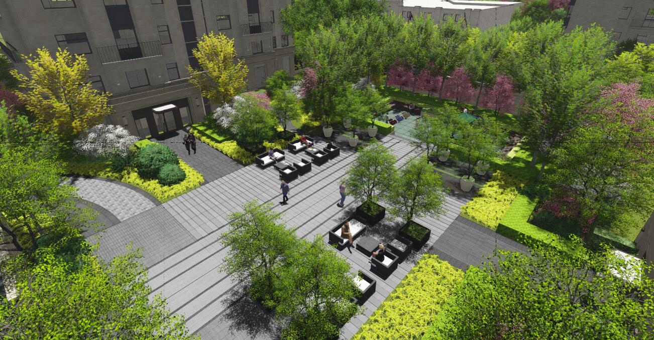 浙江现代风格居住区景观方案设计