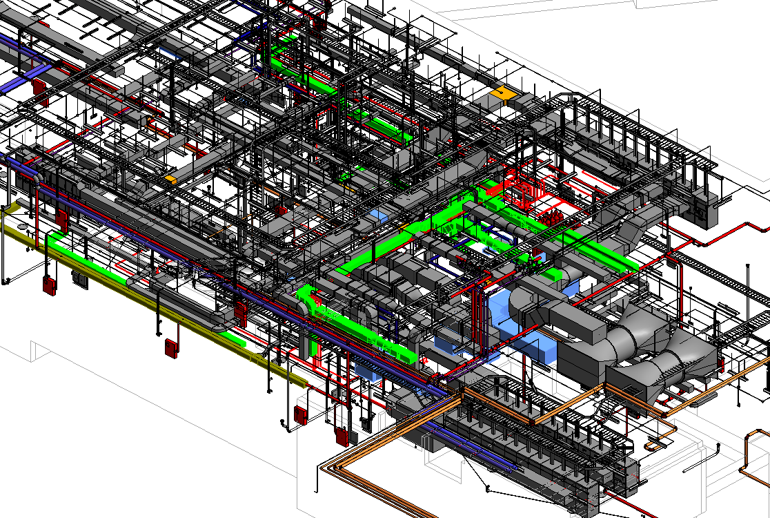 bim模型-revit模型-地铁站综合模型 – 五号云