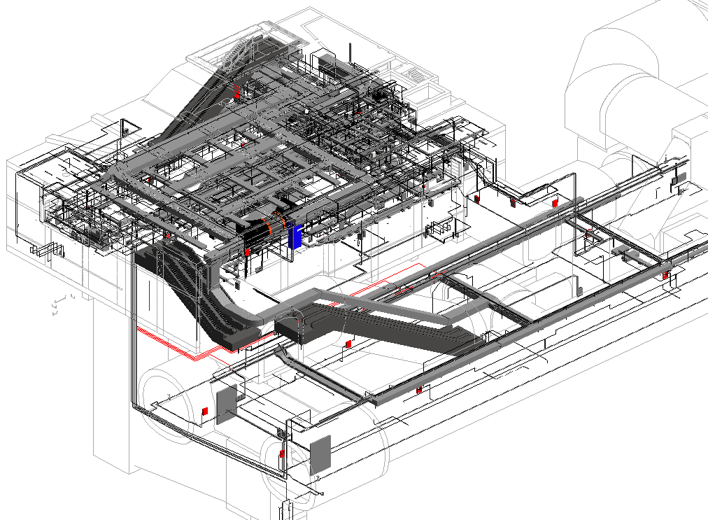 bim模型revit模型地鐵站模型2016