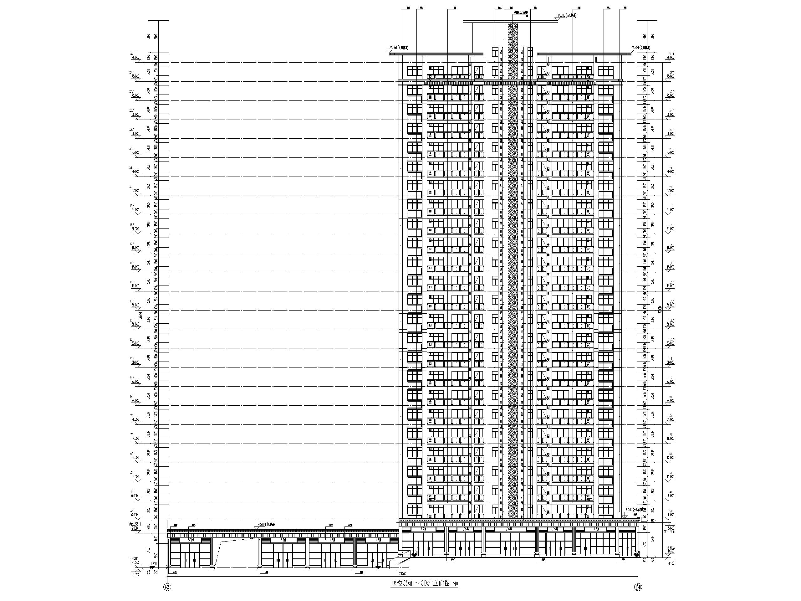 总建面30万平住宅13591012幢楼建施