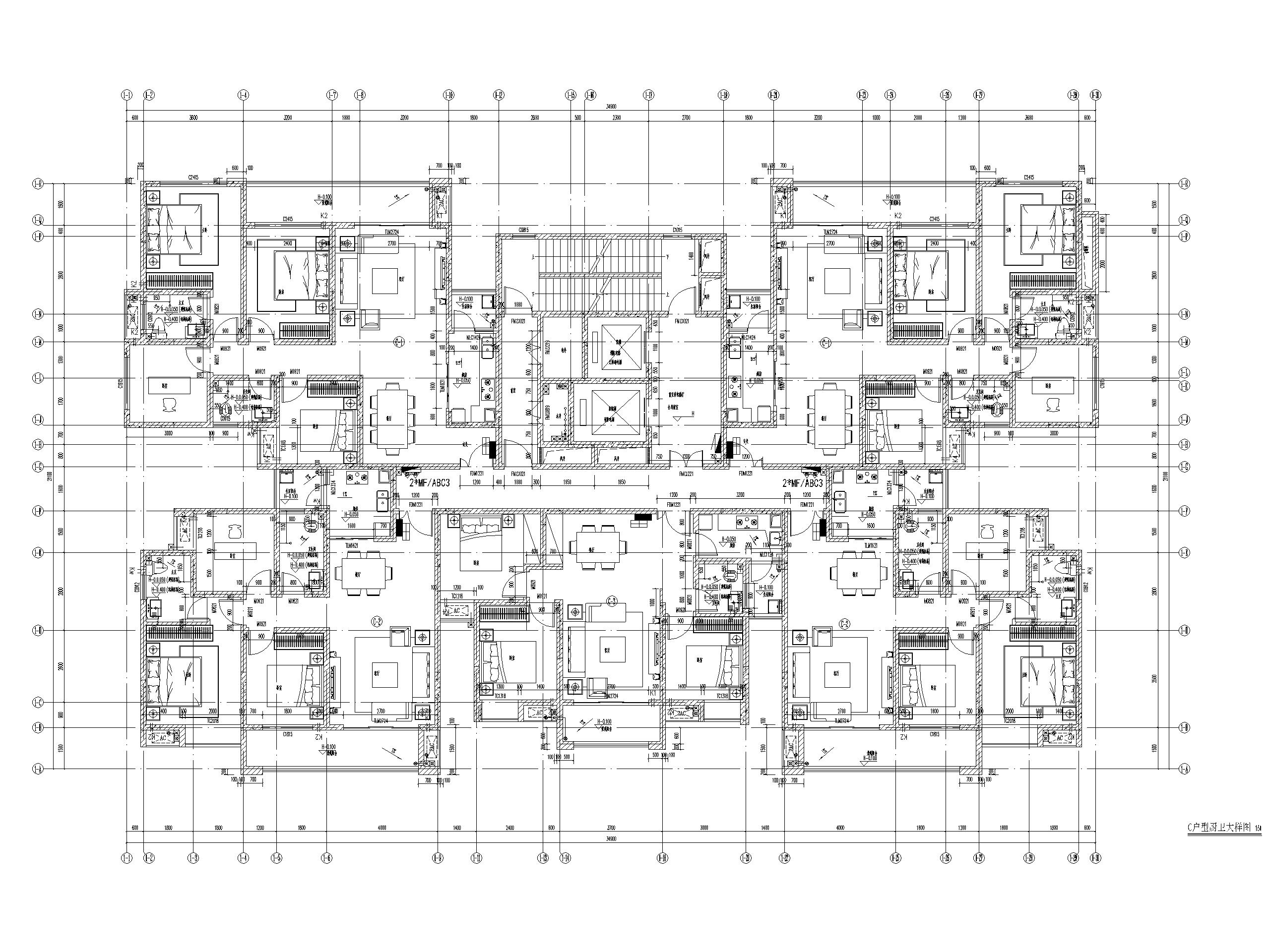 总建面30万平住宅13591012幢楼建施