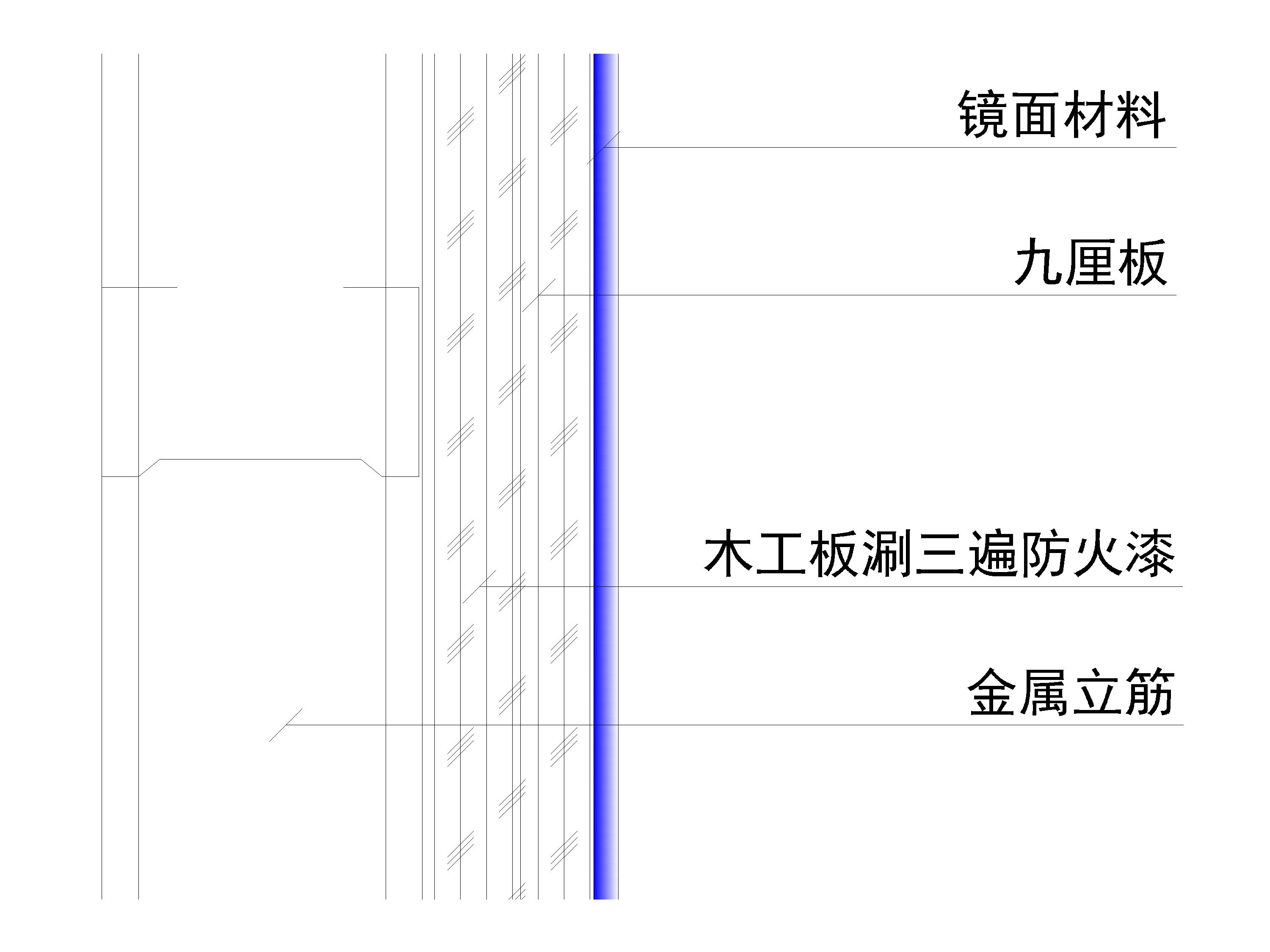 轻钢龙骨隔墙镜面不锈的做法