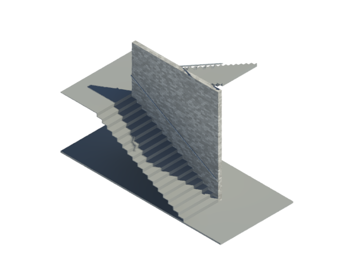 BIM商业建筑楼梯标准构件单元模型(Rvt)